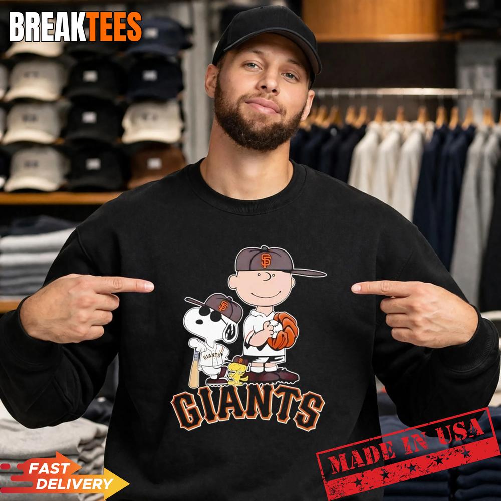 Peanuts characters x San Francisco Giants MLB 2026 cartoon Shirt