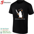Penguin Flight Was Never An Option Knife Funny Meme Parody Animal Graphic shirt