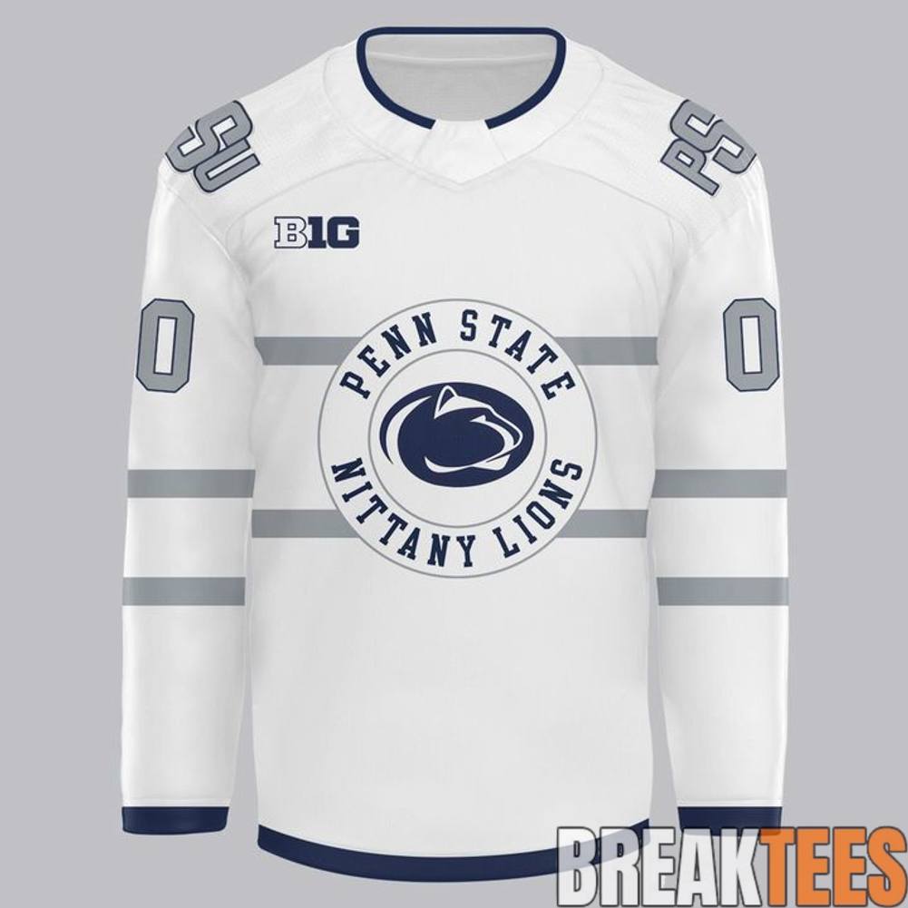 Penn State Nittany Lions 2026 Wear White Hockey Jersey