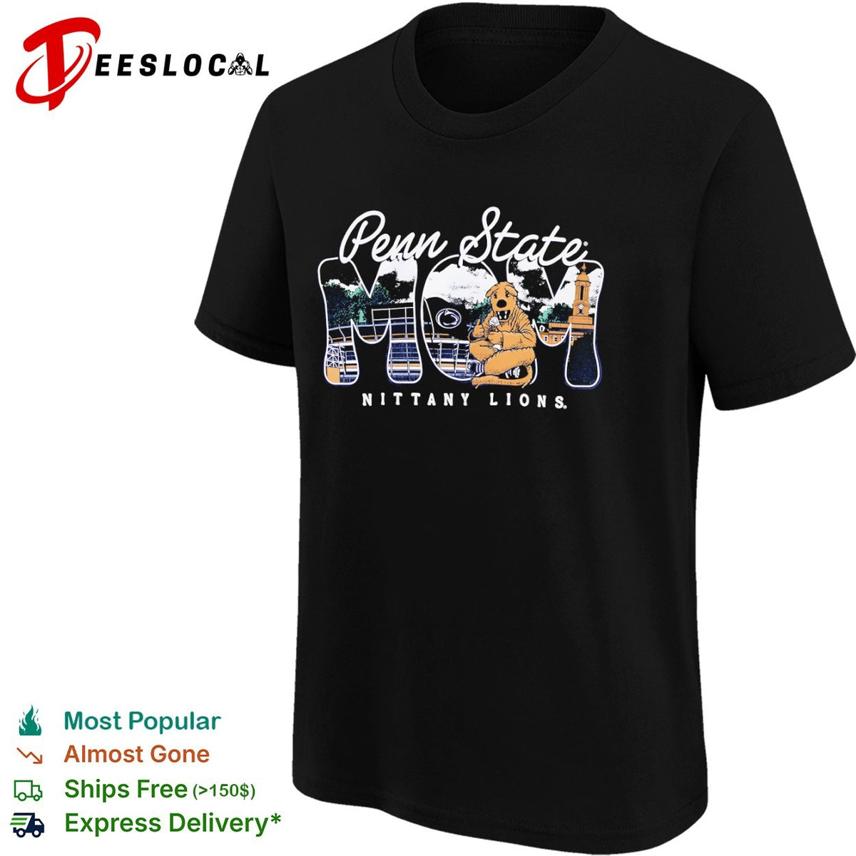 Penn State Nittany Lions Mom Beaver Stadium Old Main Ice Cream shirt