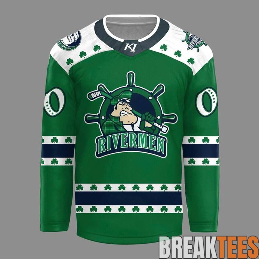Peoria Rivermen 2026 St. Pattys Day Celebration Hockey Jersey
