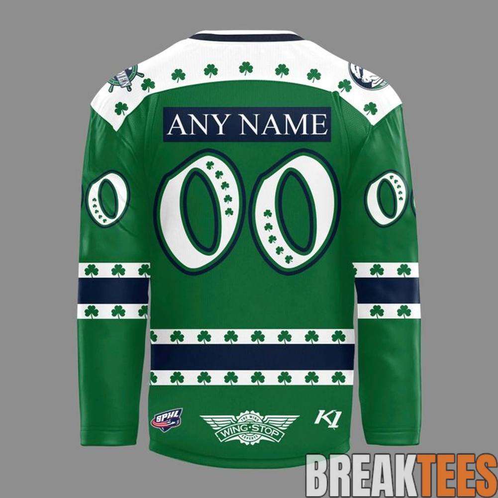 Peoria Rivermen 2026 St. Pattys Day Celebration Hockey Jersey