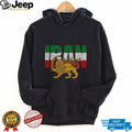 Persian Lion and Sun Iran Flag Patriotic Pride Graphic T Shirt