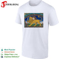 Persian lion and sun ornate mosaic tile classical historic art shirt