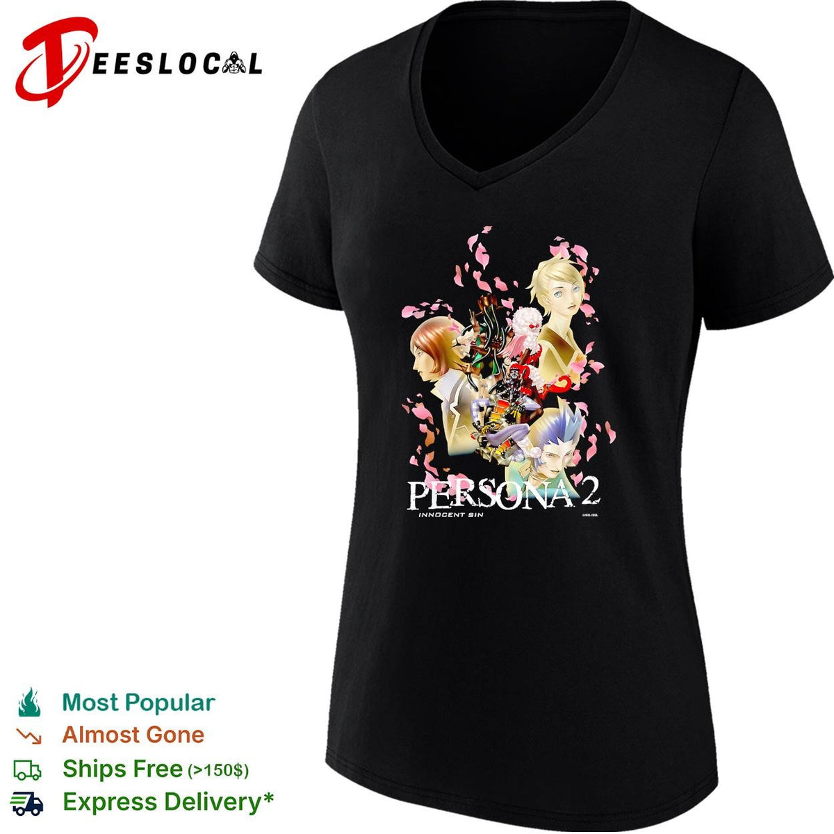 Persona 2 Innocent Sin anime character collage poster shirt