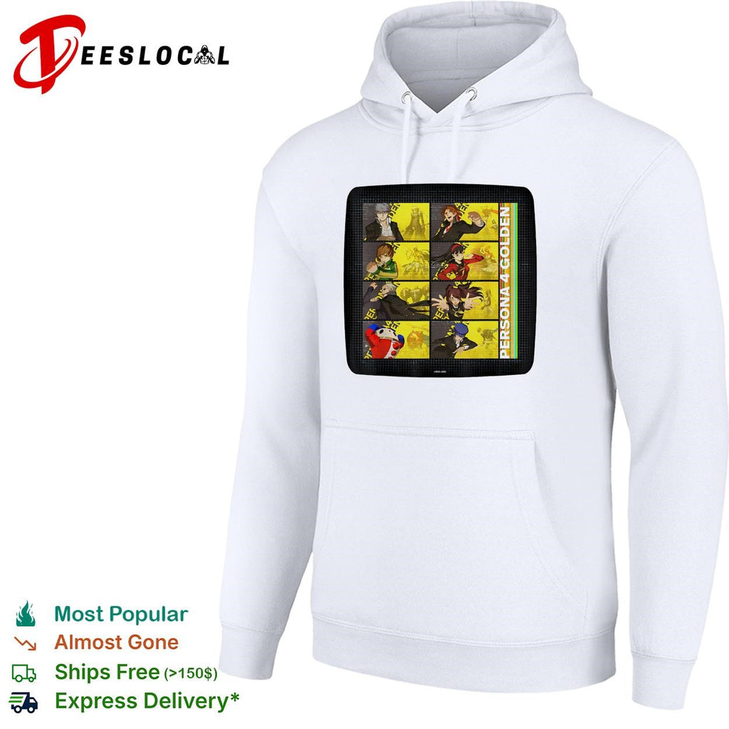 Persona 4 Golden character grid collage poster shirt