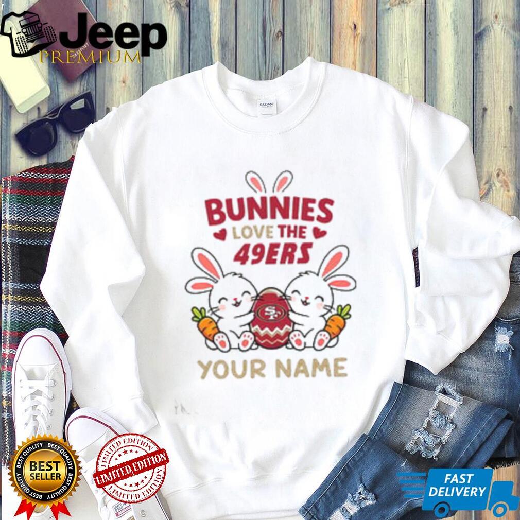 Personalized 49ers Easter Bunny Plush T Shirt