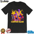 Personalized Anime Girl Birthday Party Custom Name & Age 7 T Shirt