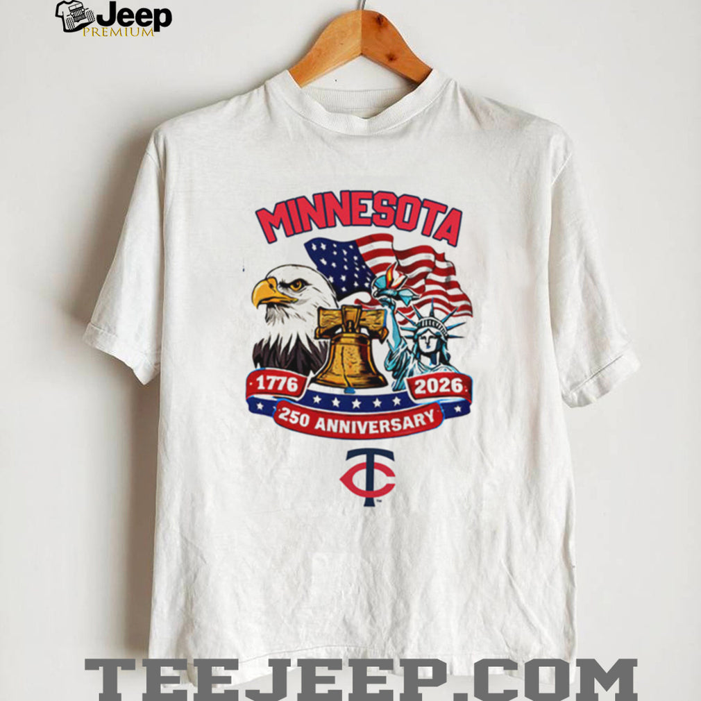 Personalized Minnesota Twins 1776 2026 250th Anniversary Baseball Jersey T Shirt