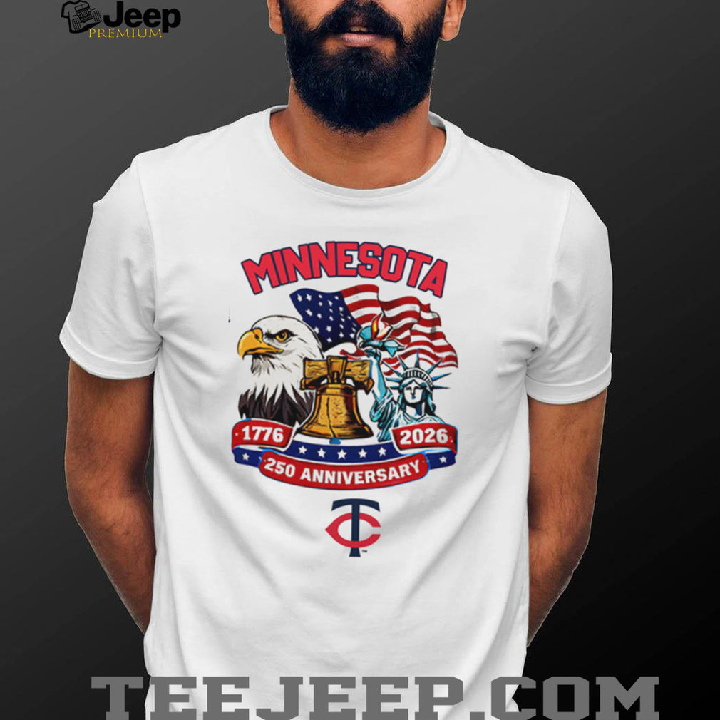 Personalized Minnesota Twins 1776 2026 250th Anniversary Baseball Jersey T Shirt