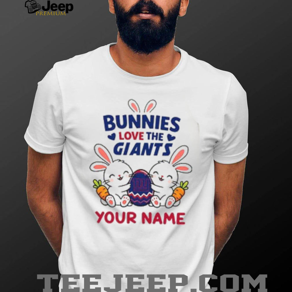 Personalized New York Giants Easter Bunny Plush t Shirt