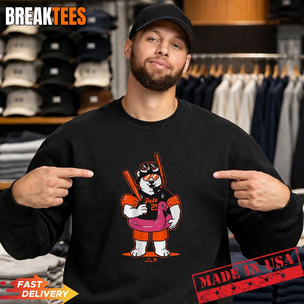Pete Alonso Polar Splash New York Baseball T-Shirt