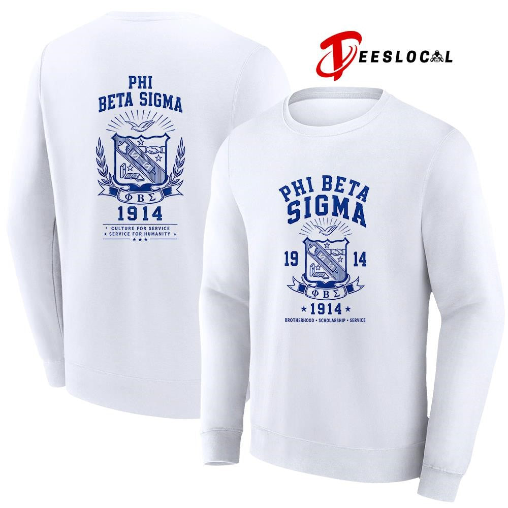 Phi Beta Sigma brotherhood scholarship service culture for service shirt