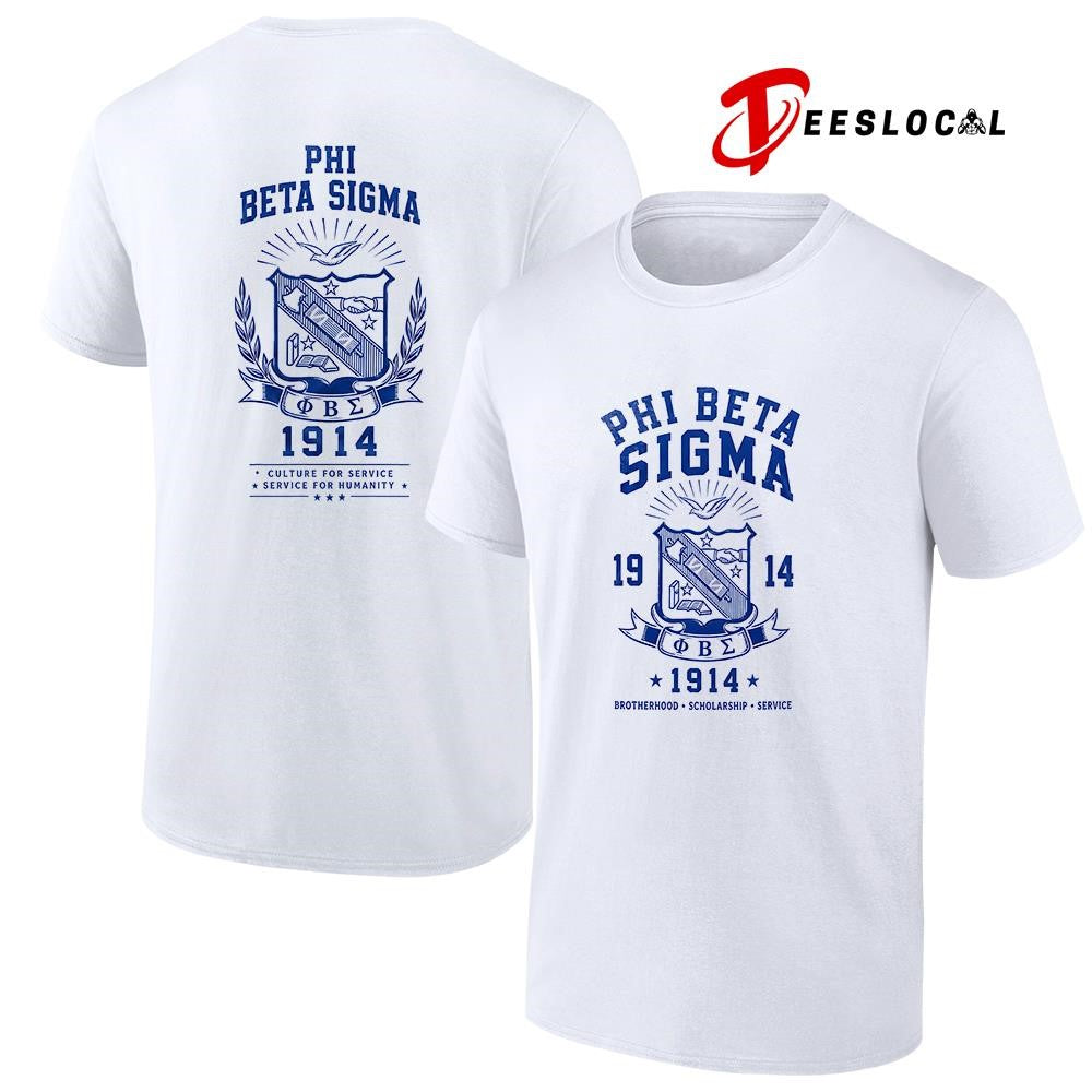 Phi Beta Sigma brotherhood scholarship service culture for service shirt