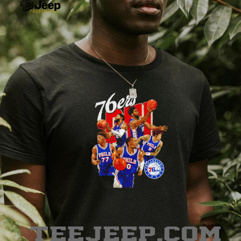 Philadelphia 76ers Team Montage Basketball Graphic T Shirt