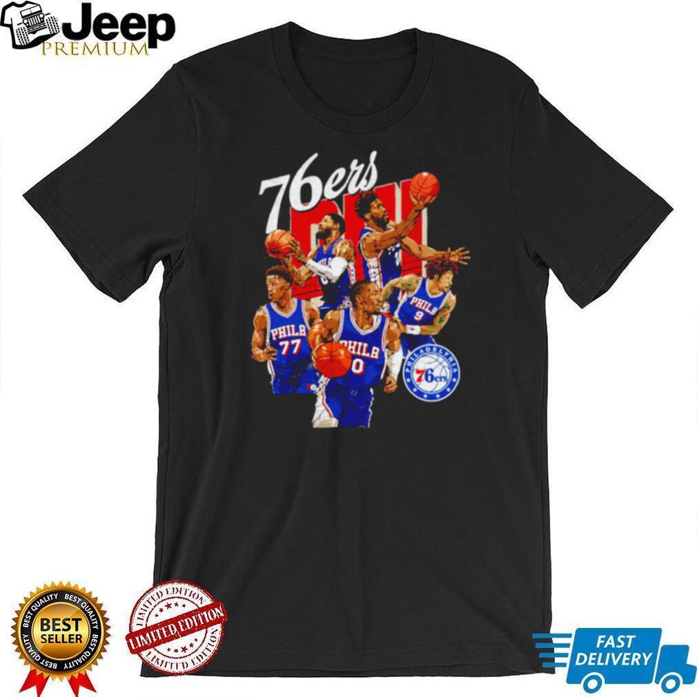 Philadelphia 76ers Team Montage Basketball Graphic T Shirt
