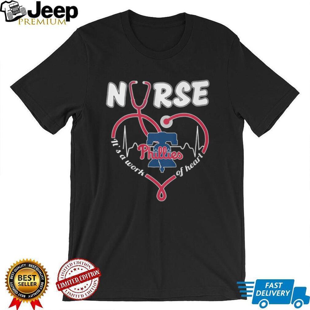 Philadelphia Baseball Nurse T Shirt Liberty Bell Heartbeat Stethoscope T Shirt