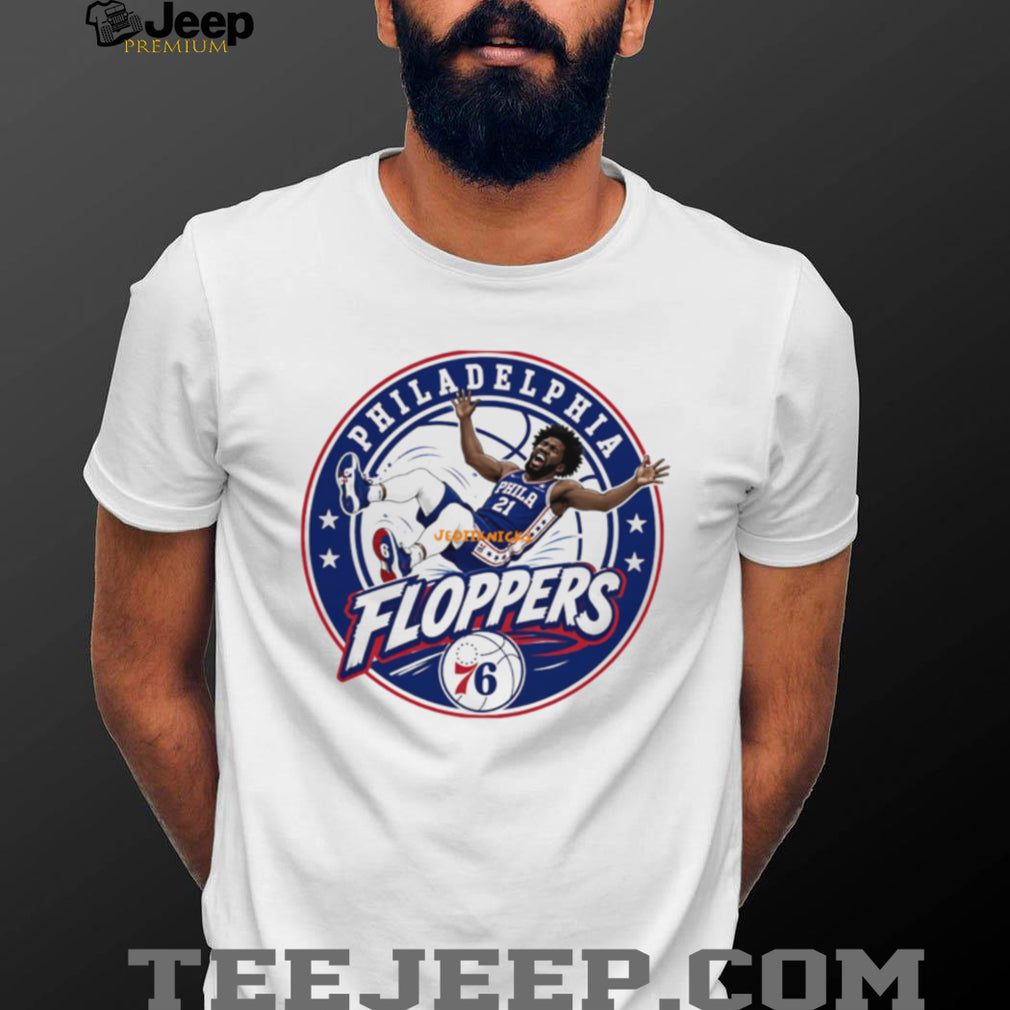 Philadelphia Floppers NBA Parody T Shirt Joel Embiid 76ers Humor