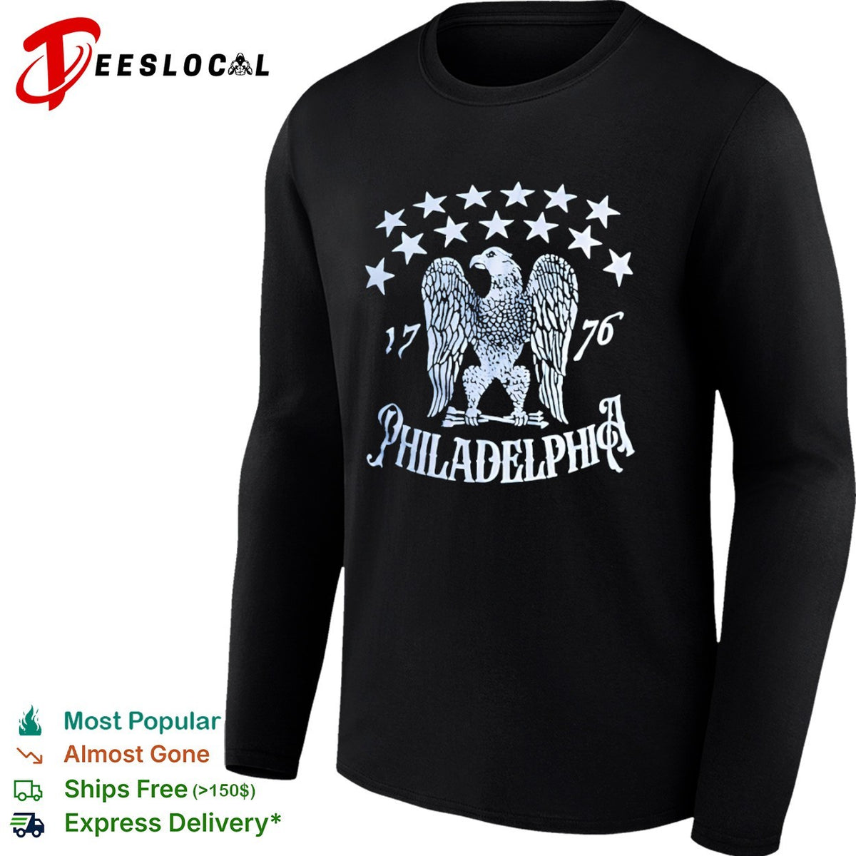 Philadelphia Phillies 1776 Eagle Stars American History shirt