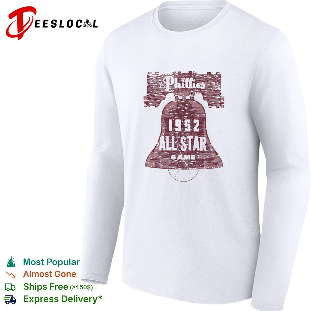 Philadelphia Phillies 1952 All Star Game Liberty Bell Major League Baseball MLB logo shirt