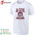 Philadelphia Phillies 1952 All Star Game Liberty Bell Major League Baseball MLB logo shirt