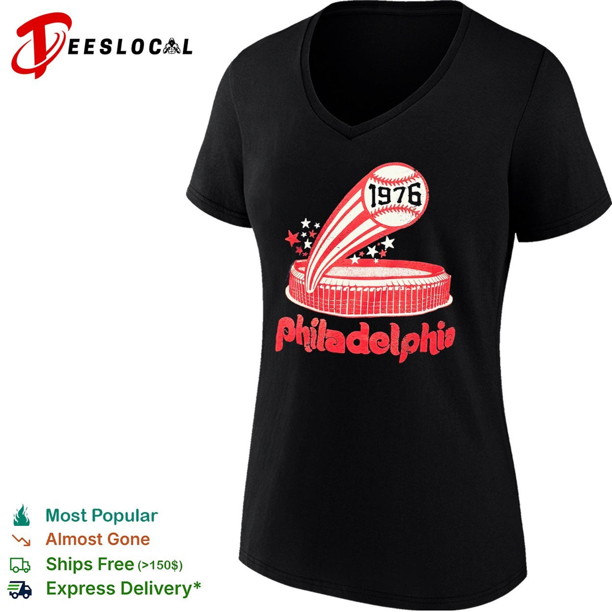 Philadelphia Phillies 1976 Veterans Stadium Baseball Bicentennial Sports shirt