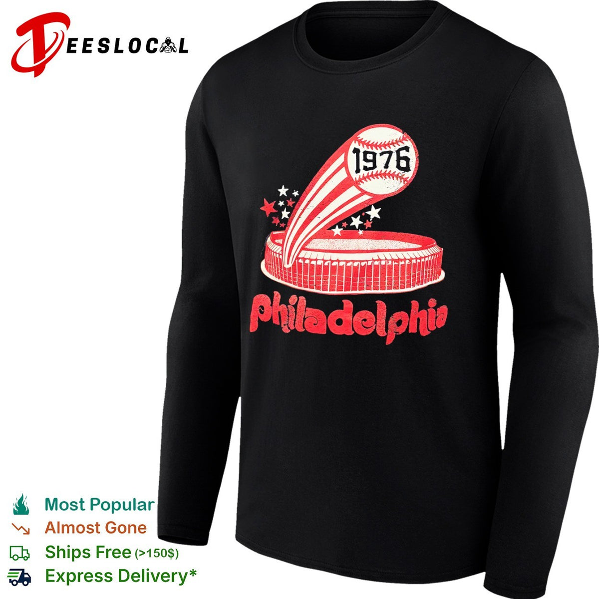 Philadelphia Phillies 1976 Veterans Stadium Baseball Bicentennial Sports shirt