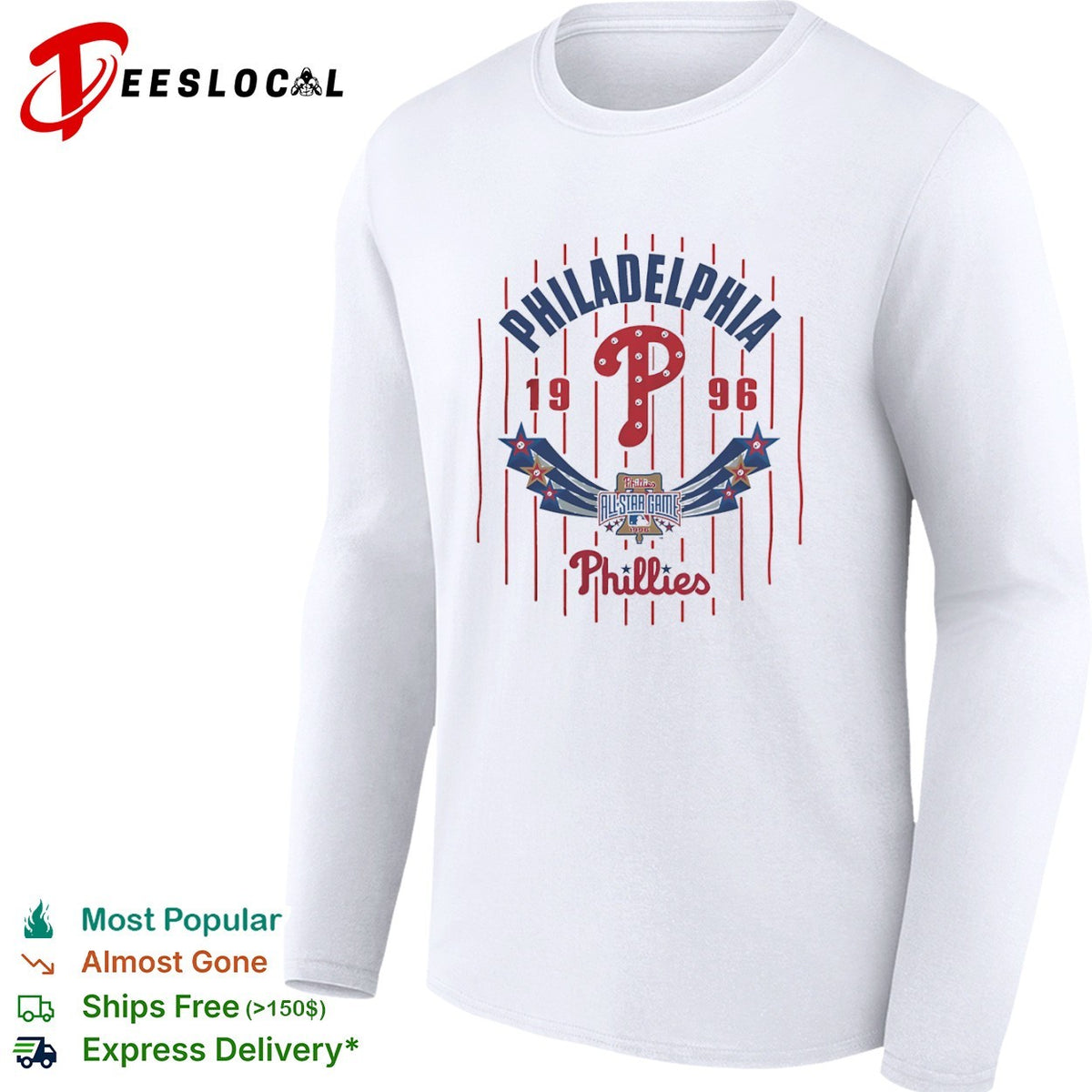 Philadelphia Phillies 1996 All Star Game MLB Baseball shirt