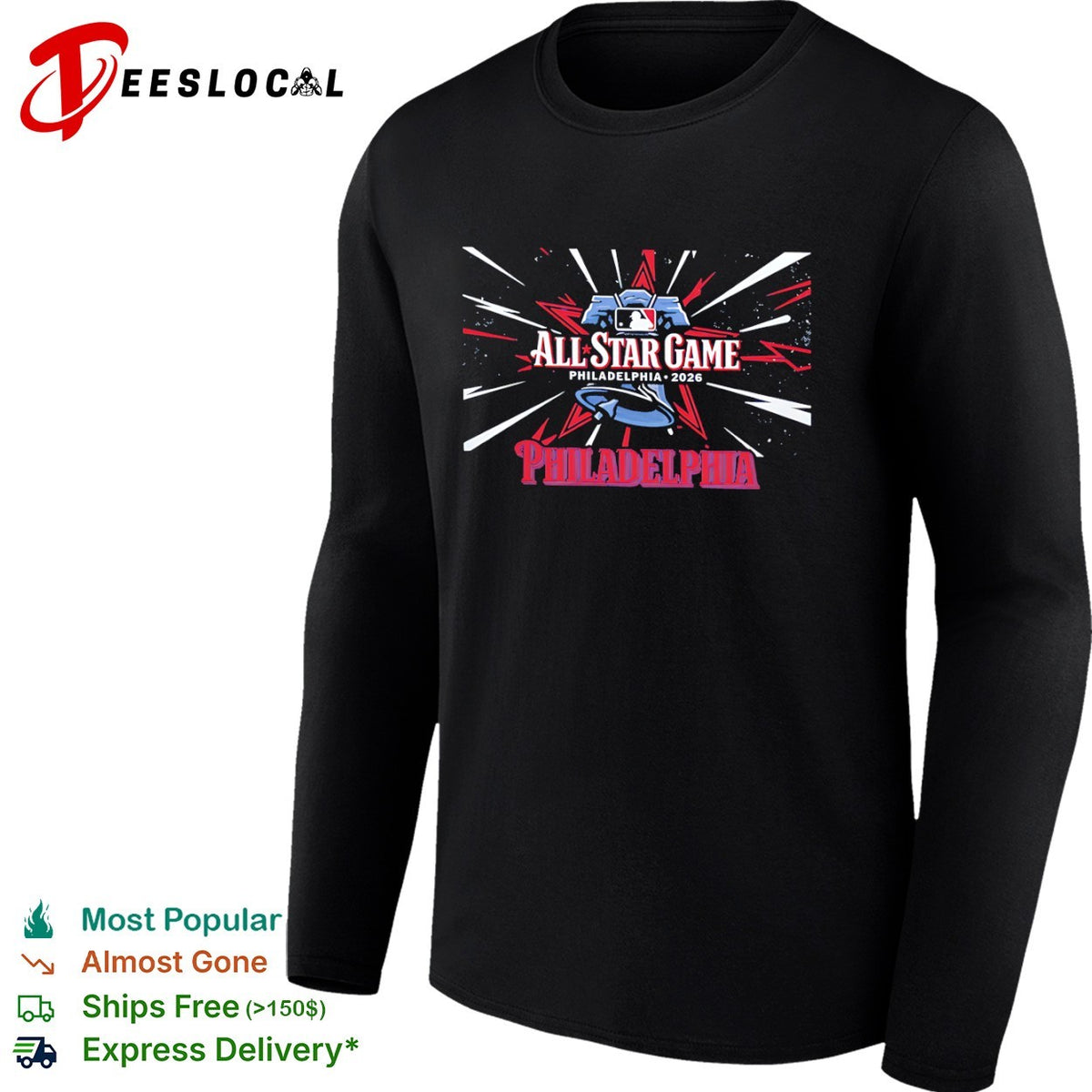 Philadelphia Phillies 2026 All Star Game MLB Liberty Bell Baseball Shirt