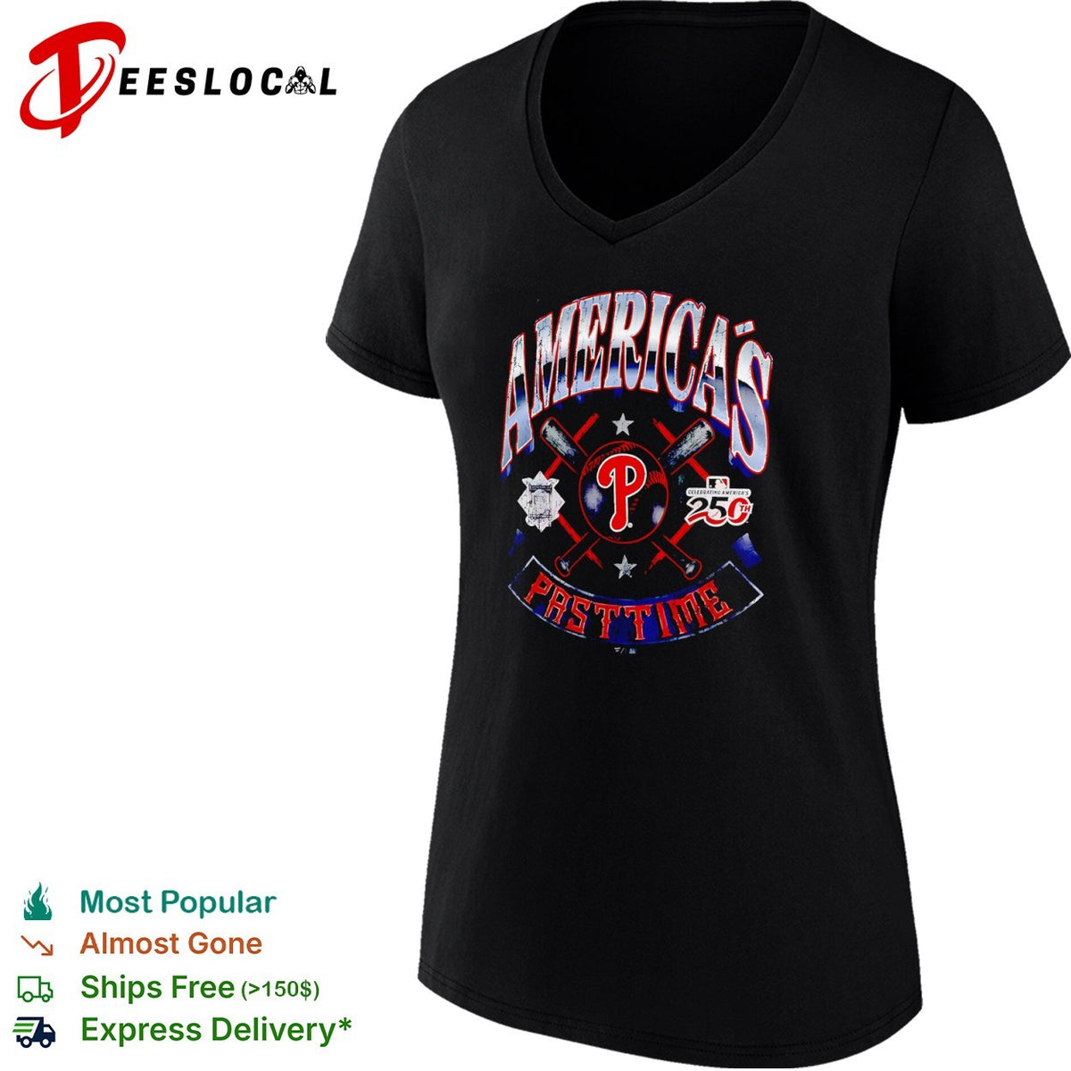 Philadelphia Phillies America’s Pastime Celebrating America’s 250th MLB Baseball shirt