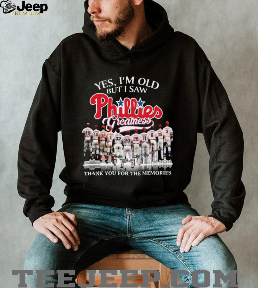 Philadelphia Phillies Baseball Legends Greatness Memories Sports Shirt