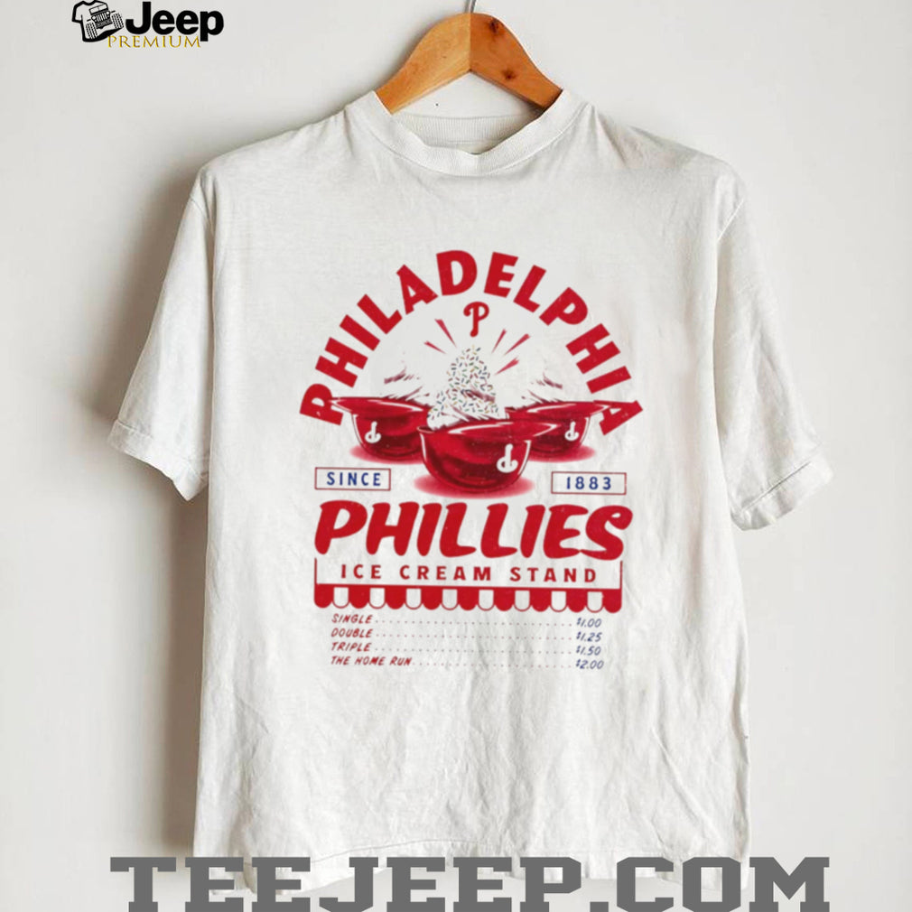 Philadelphia Phillies Ice Cream Stand Vintage Logo T Shirt