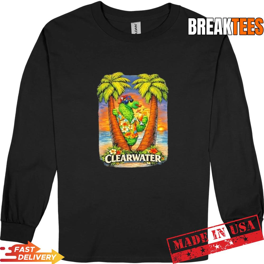 Philadelphia Phillies Mascot Clearwater Spring Training Beach T-Shirt