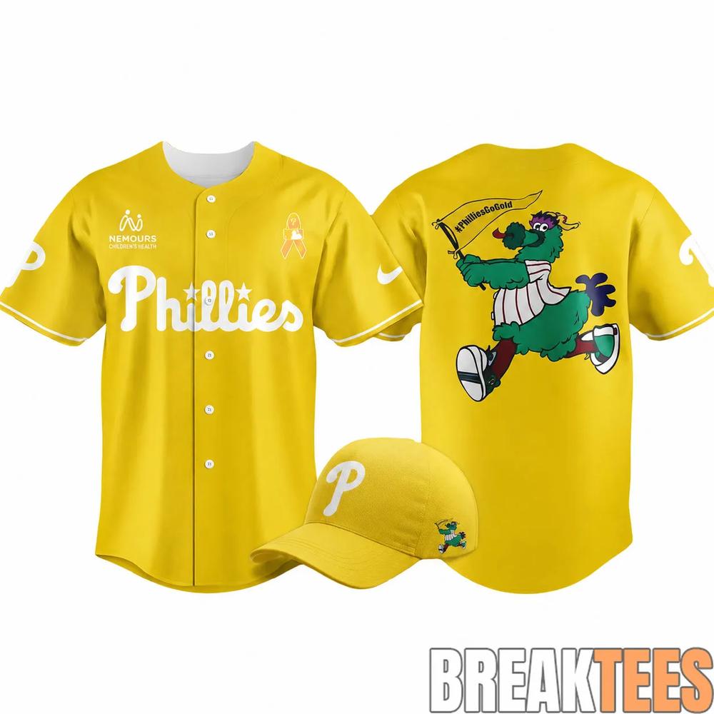 Philadelphia Phillies x Nemours Childhood Cancer Awareness Night 2026 Baseball Jersey