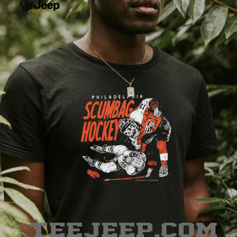 Philadelphia Scumbag Hockey Aggressive Vintage Style T Shirt