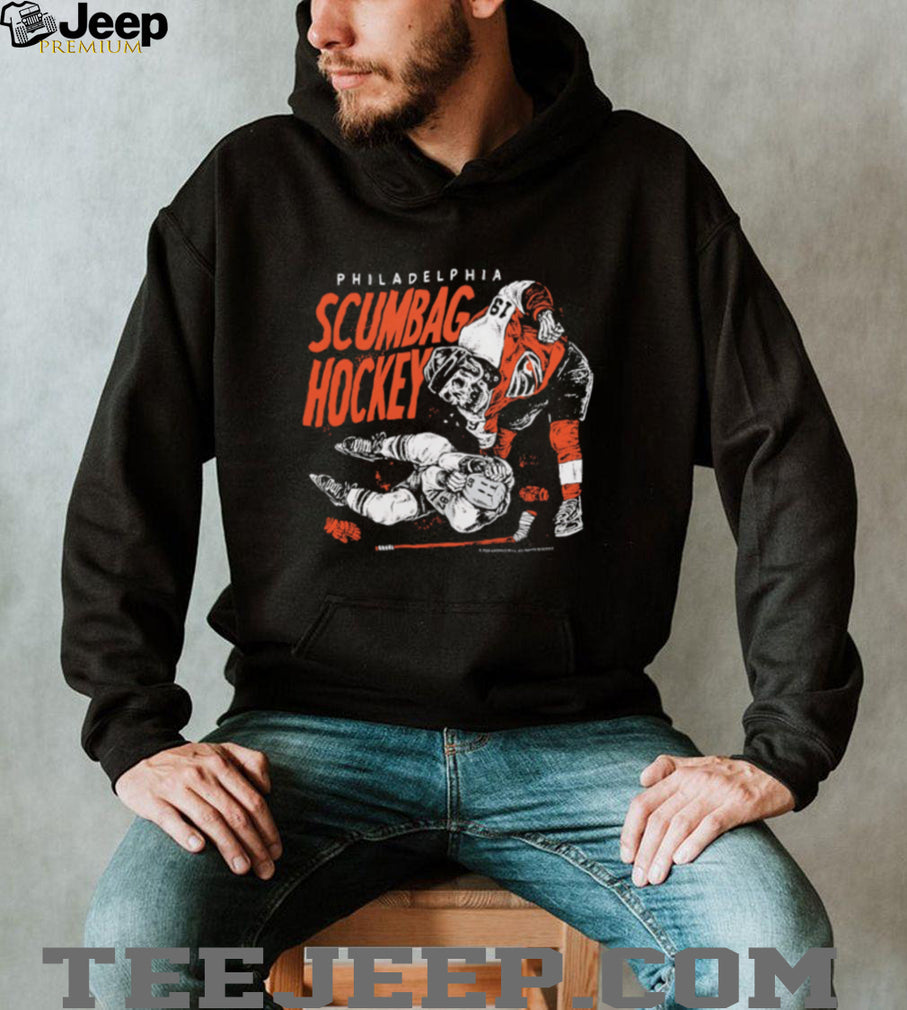 Philadelphia Scumbag Hockey Aggressive Vintage Style T Shirt