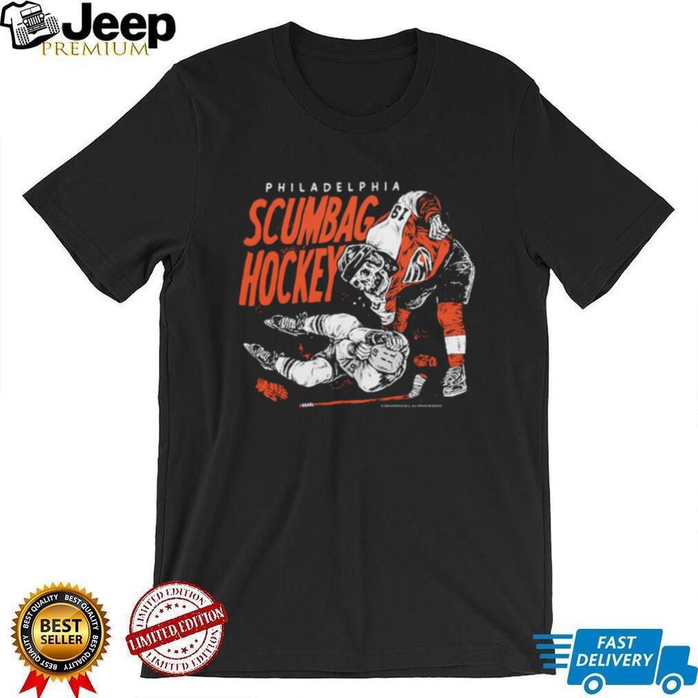 Philadelphia Scumbag Hockey Aggressive Vintage Style T Shirt