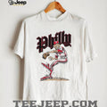 Philly Baseball Pitcher Cartoon Vintage Athletic T Shirt