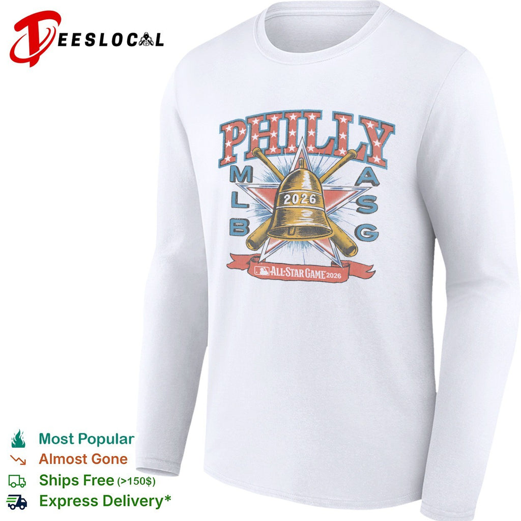 Philly MLB ASG 2026 All Star Game Bell Crossed Bats Patriotic Star shirt