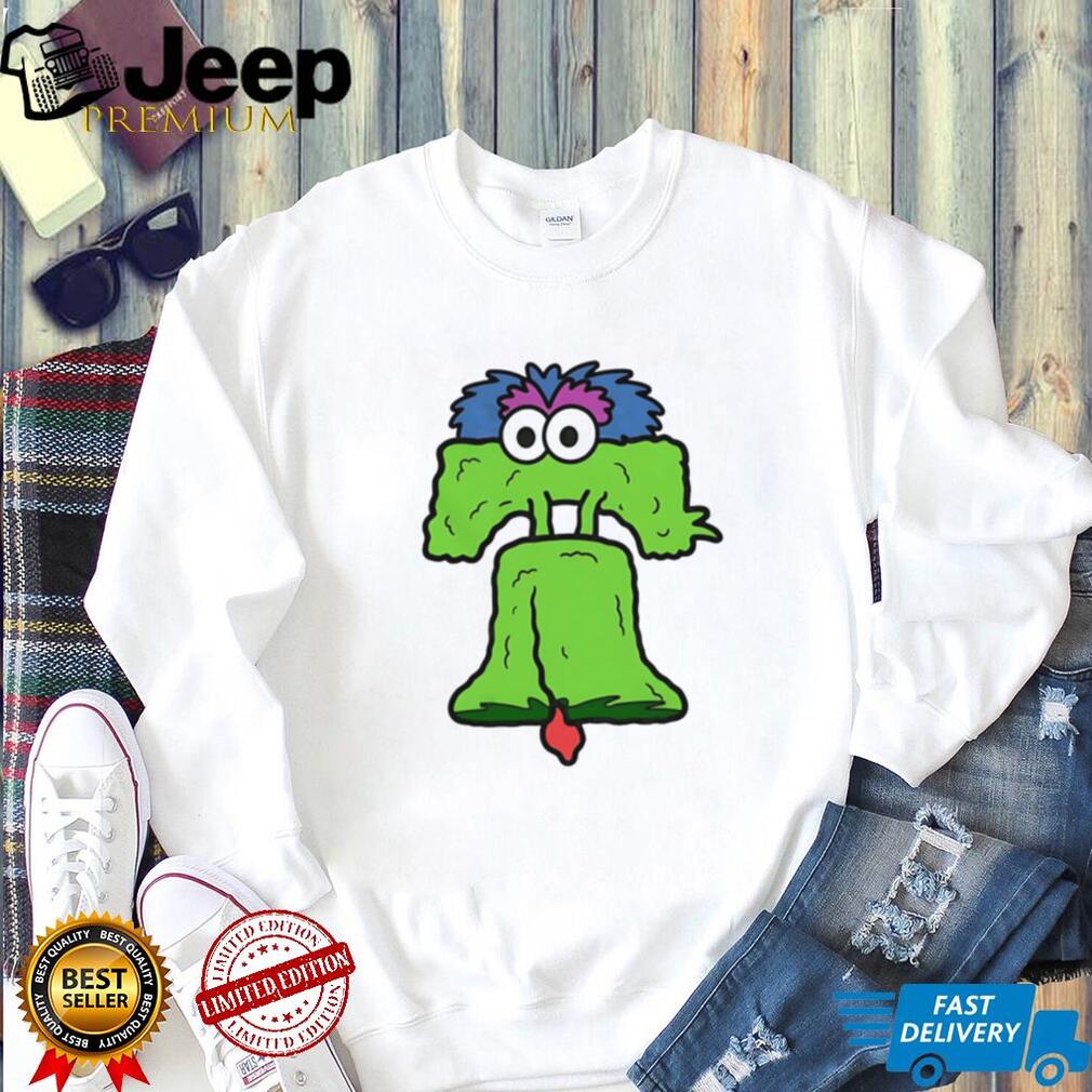 Philly Phanatic Liberty Bell Mascot Mashup Illustration T Shirt