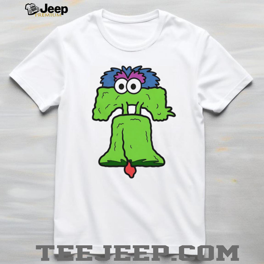 Philly Phanatic Liberty Bell Mascot Mashup Illustration T Shirt
