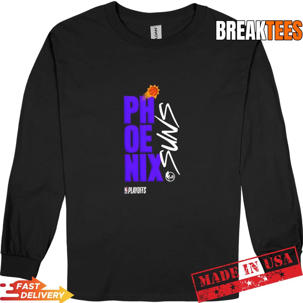 Phoenix Suns Basketball NBA Playoffs Logo Graphic T-Shirt