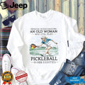 Pickleball Player Never Underestimate Old Woman 80s Shirt