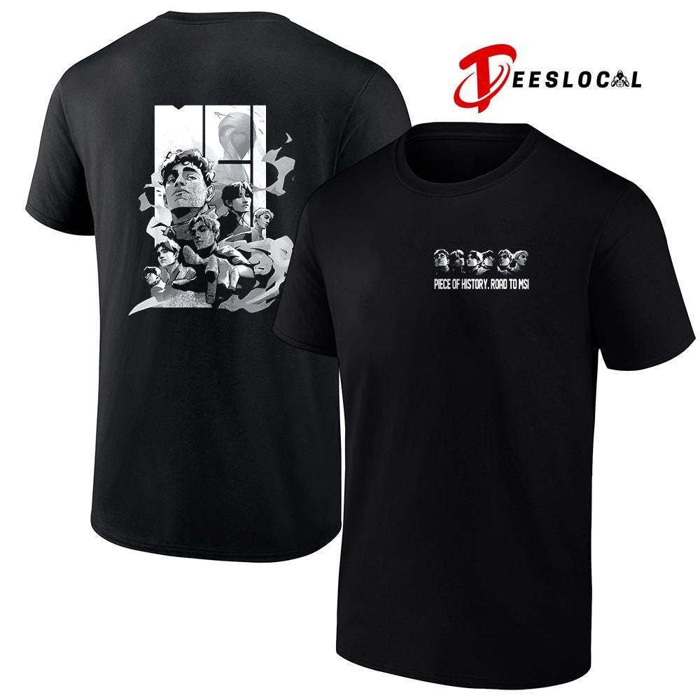 Piece of history road to MSI cartoon shirt