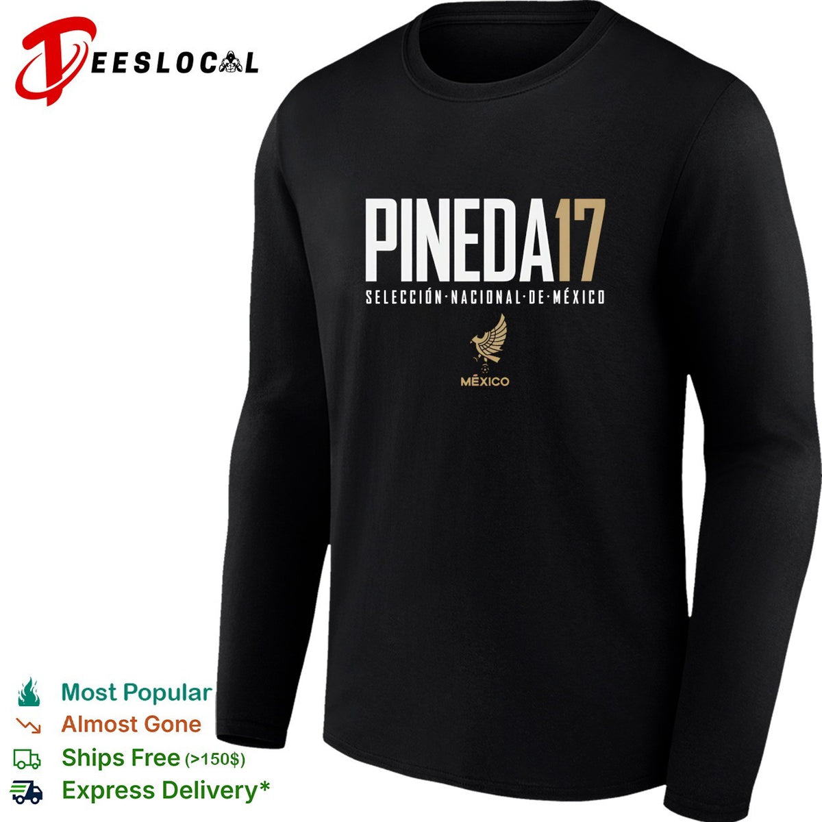 Pineda 17 Mexico Seleccion Nacional de Mexico shirt