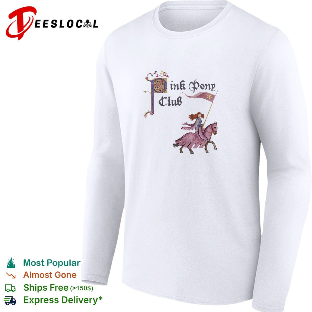 Pink Pony Club knight riding horse shirt