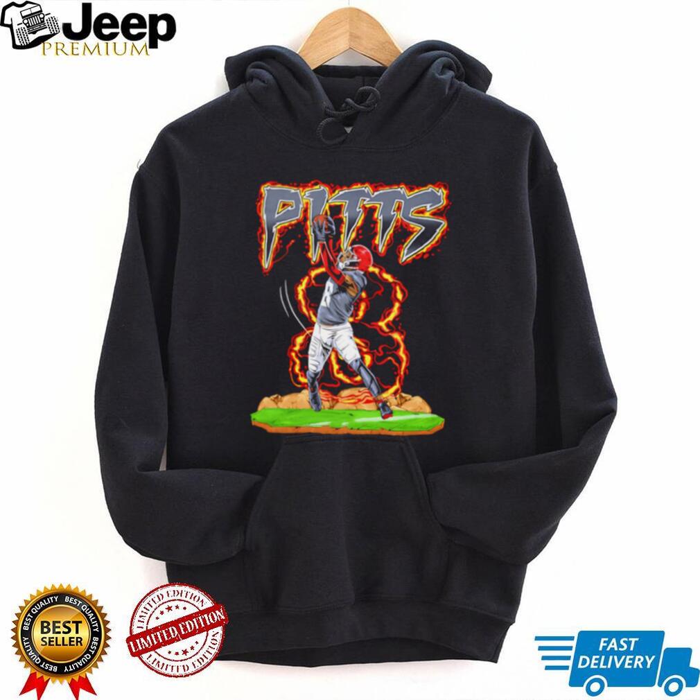 Pitts 8 Football Player Fire Sports T Shirt