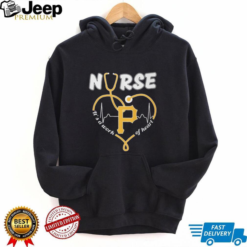 Pittsburgh Baseball Nurse T Shirt It’s A Work Of Heart Stethoscope Design