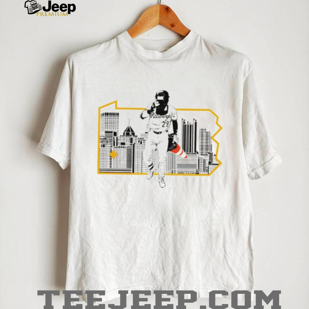 Pittsburgh Baseball Pennsylvania Skyline Silhouette Graphic T Shirt
