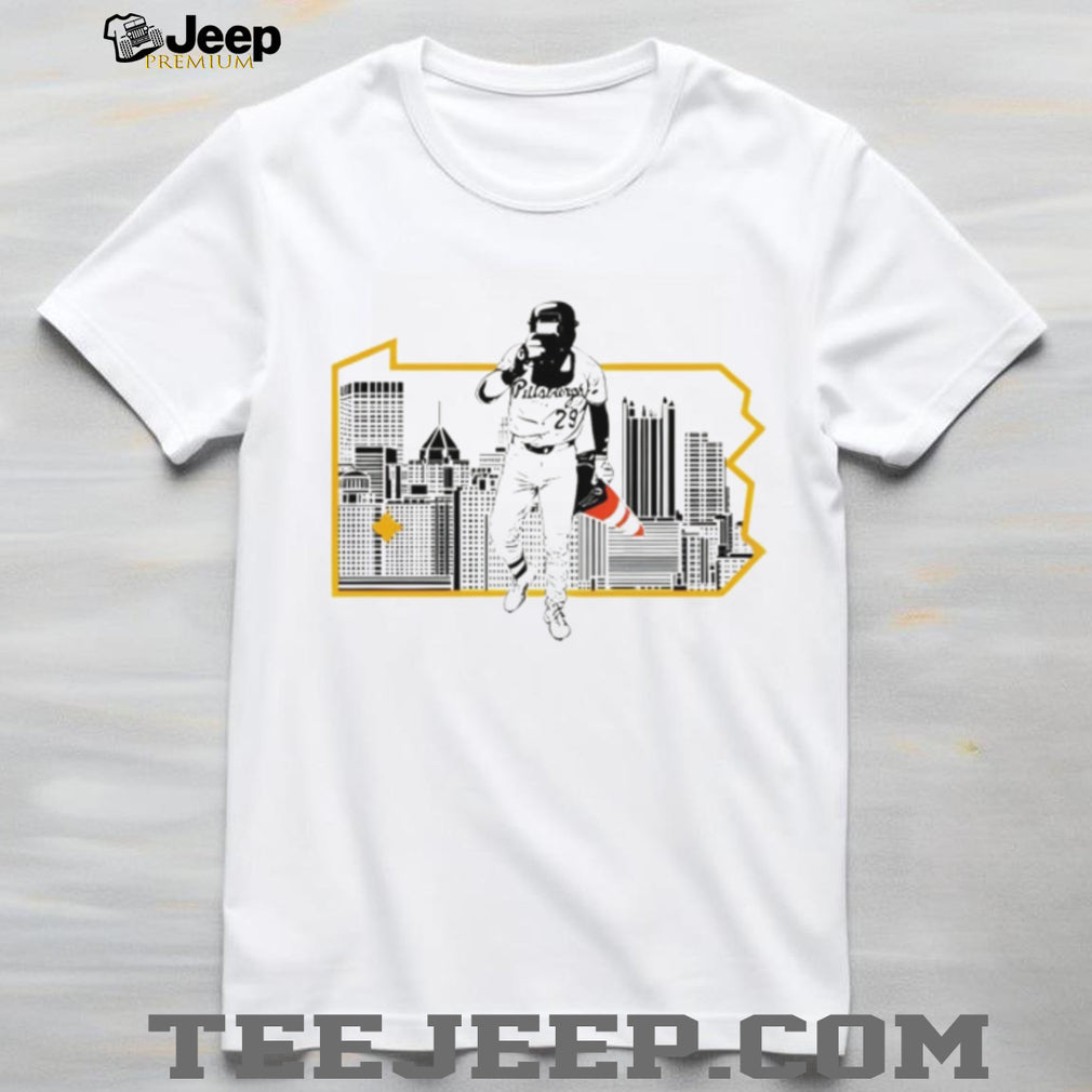 Pittsburgh Baseball Pennsylvania Skyline Silhouette Graphic T Shirt
